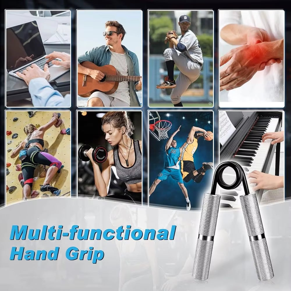 50LB-300LB Metal Hand Grip Strengthener,Non-Slip Heavy-Duty Forearm Exerciser,Hand Gripper for Hand Rehabilitation Exercising