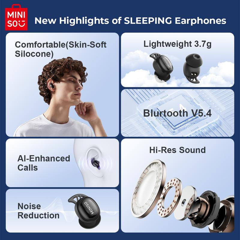 Mini Invisible Headphones Bluetooth 5.4 True Wireless In-Ear Earphones Sport Audio Earbud Audifonos Bluetooth Wireless Headphones Noise Cancelling Headphones Gamingheadset