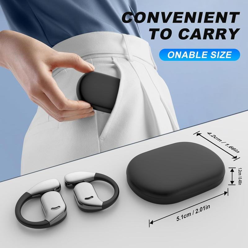 True Wireless Stereo Headset - Long-Lasting Battery Life for Mobile Phones, Open-Back Design, Touch Control, USB-C Charging, Ideal for Gaming & Calls, Wireless Headphones, Gaming Headphones, Sleek Headphone Design, Durable Headphones