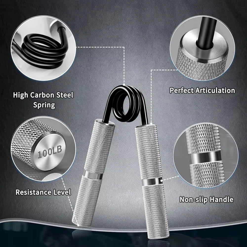 50LB-300LB Metal Hand Grip Strengthener,Non-Slip Heavy-Duty Forearm Exerciser,Hand Gripper for Hand Rehabilitation Exercising