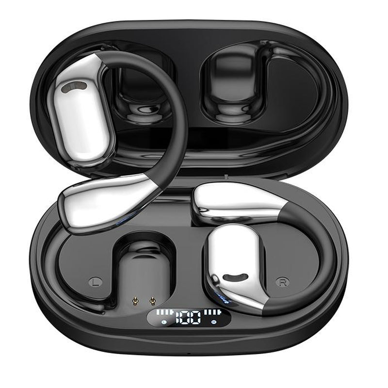 True Wireless Stereo Headset - Long-Lasting Battery Life for Mobile Phones, Open-Back Design, Touch Control, USB-C Charging, Ideal for Gaming & Calls, Wireless Headphones, Gaming Headphones, Sleek Headphone Design, Durable Headphones